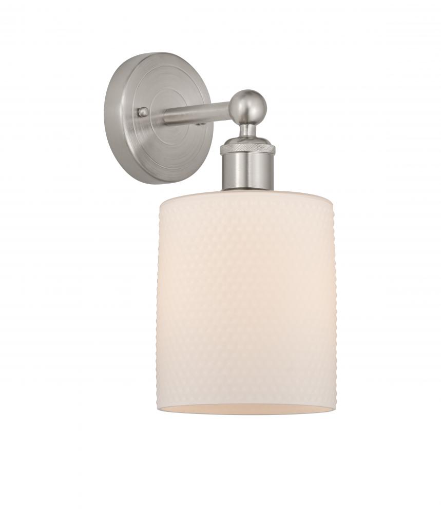 Cobbleskill - 1 Light - 5 inch - Brushed Satin Nickel - Sconce