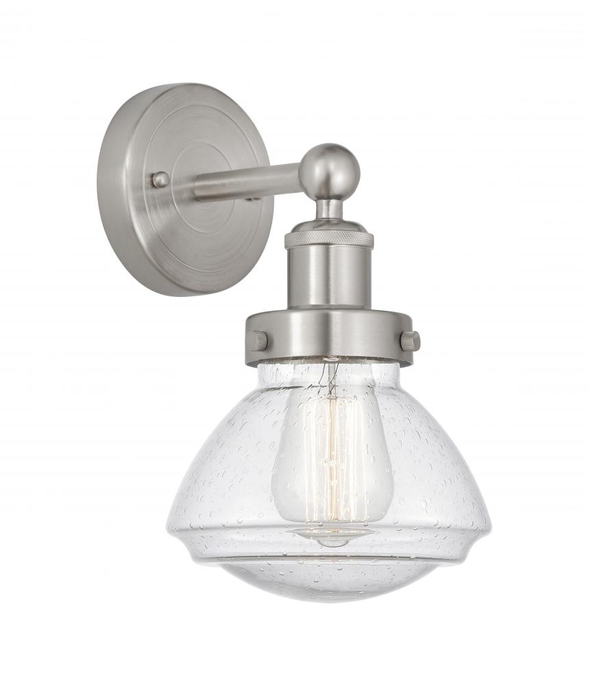 Olean - 1 Light - 7 inch - Brushed Satin Nickel - Sconce