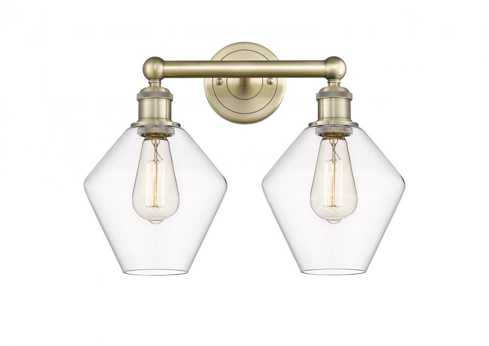 Cindyrella - 2 Light - 17 inch - Antique Brass - Bath Vanity Light