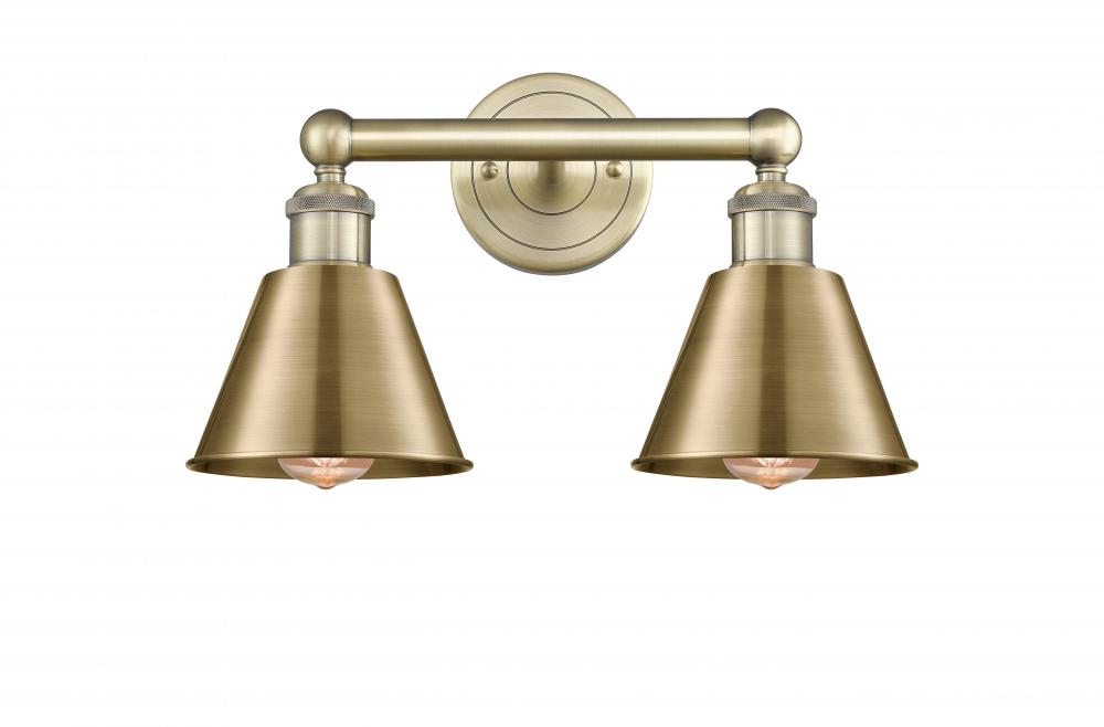 Smithfield - 2 Light - 16 inch - Antique Brass - Bath Vanity Light