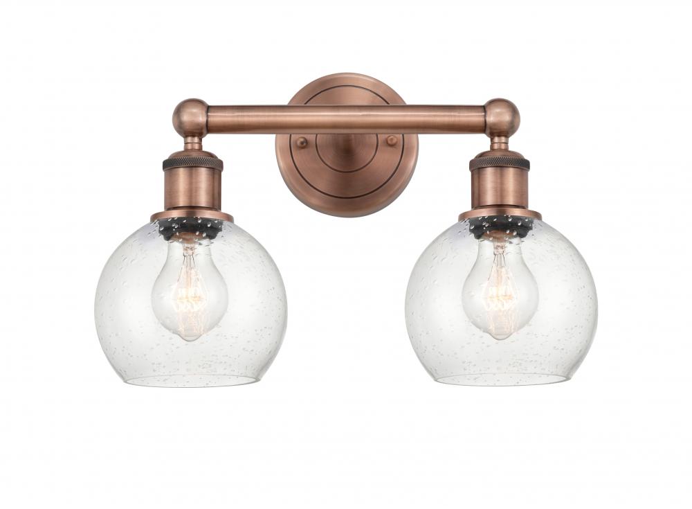 Athens - 2 Light - 15 inch - Antique Copper - Bath Vanity Light