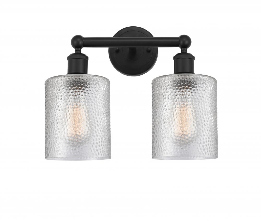 Cobbleskill - 2 Light - 14 inch - Matte Black - Bath Vanity Light