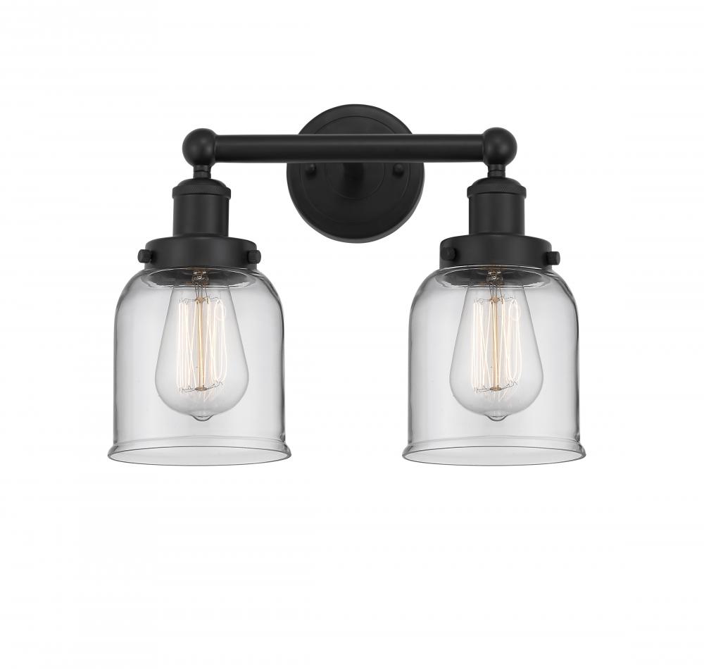 Bell - 2 Light - 14 inch - Matte Black - Bath Vanity Light