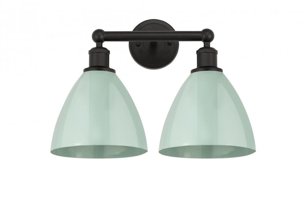 Plymouth - 2 Light - 17 inch - Oil Rubbed Bronze - Bath Vanity Light