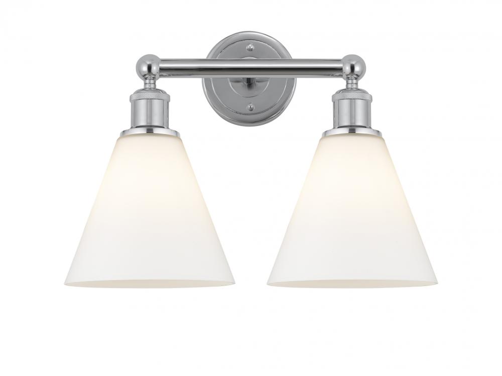 Berkshire - 2 Light - 17 inch - Polished Chrome - Bath Vanity Light