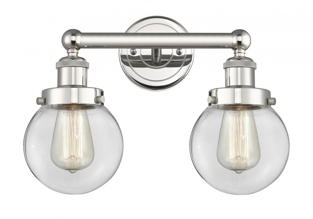 Beacon - 2 Light - 15 inch - Polished Nickel - Bath Vanity Light