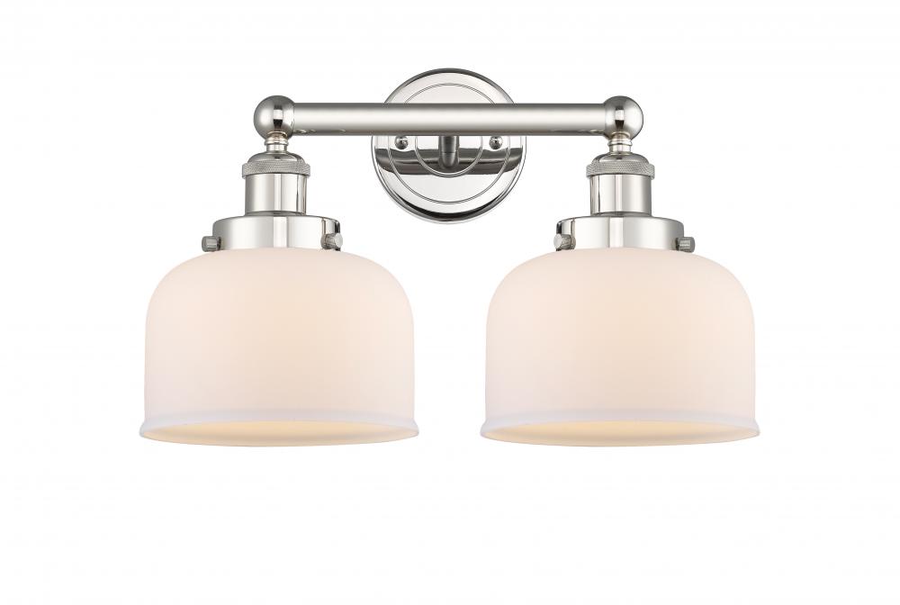 Bell - 2 Light - 17 inch - Polished Nickel - Bath Vanity Light