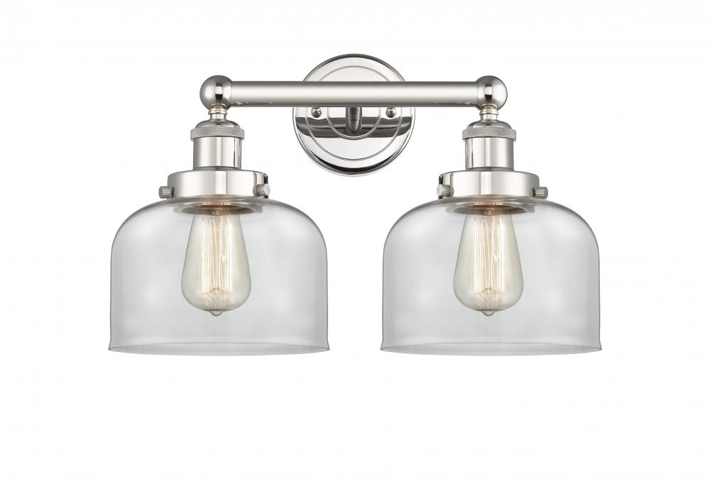 Bell - 2 Light - 17 inch - Polished Nickel - Bath Vanity Light