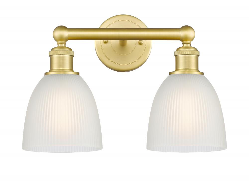 Castile - 2 Light - 15 inch - Satin Gold - Bath Vanity Light