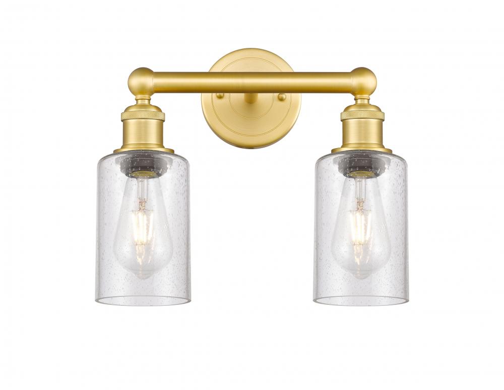 Clymer - 2 Light - 13 inch - Satin Gold - Bath Vanity Light