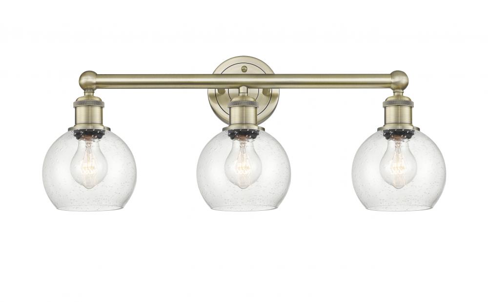 Athens - 3 Light - 24 inch - Antique Brass - Bath Vanity Light