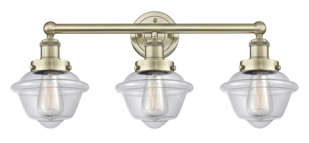 Oxford - 3 Light - 25 inch - Antique Brass - Bath Vanity Light