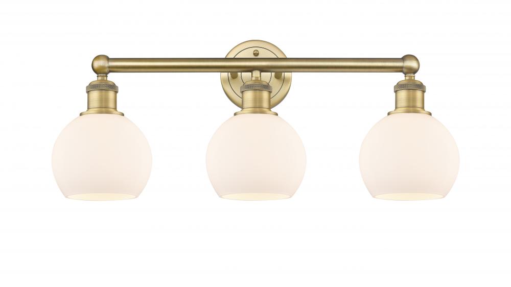 Athens - 3 Light - 24 inch - Brushed Brass - Bath Vanity Light