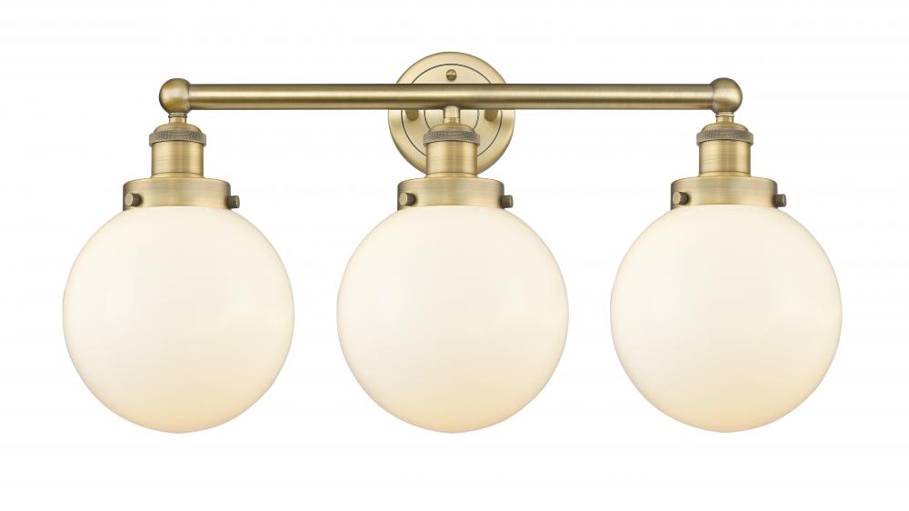 Beacon - 3 Light - 26 inch - Brushed Brass - Bath Vanity Light