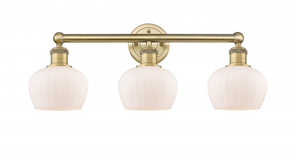 Fenton - 3 Light - 25 inch - Brushed Brass - Bath Vanity Light