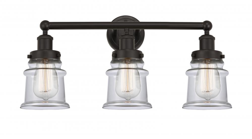 Canton - 3 Light - 23 inch - Oil Rubbed Bronze - Bath Vanity Light