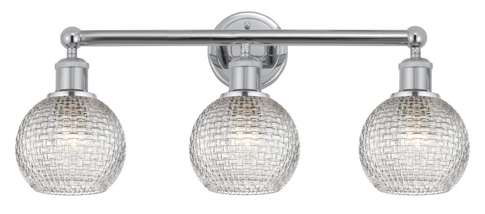 Athens - 3 Light - 24 inch - Polished Chrome - Bath Vanity Light