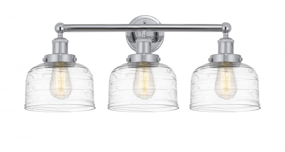 Bell - 3 Light - 26 inch - Polished Chrome - Bath Vanity Light