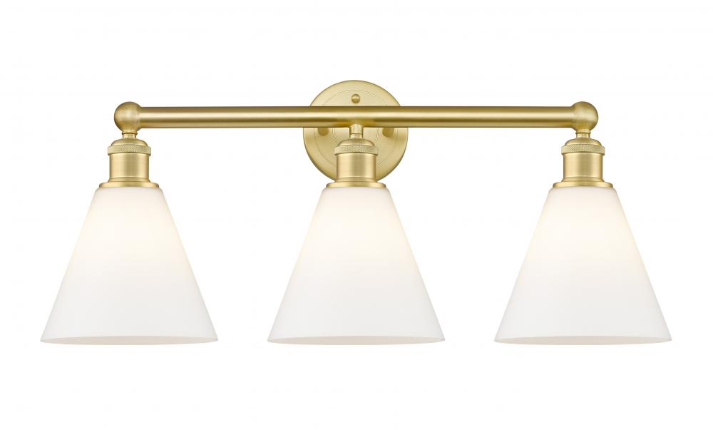 Berkshire - 3 Light - 26 inch - Satin Gold - Bath Vanity Light