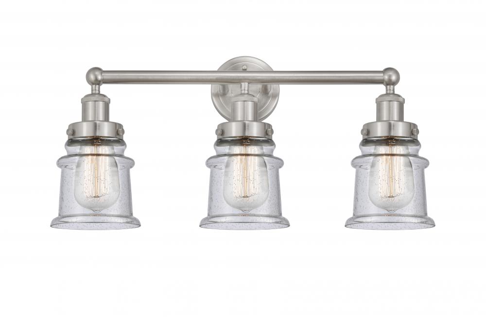 Canton - 3 Light - 23 inch - Brushed Satin Nickel - Bath Vanity Light