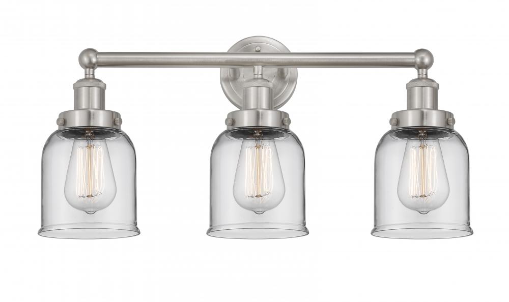 Bell - 3 Light - 23 inch - Brushed Satin Nickel - Bath Vanity Light