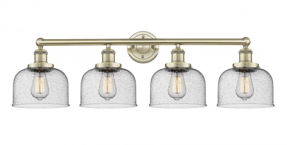 Bell - 4 Light - 35 inch - Antique Brass - Bath Vanity Light