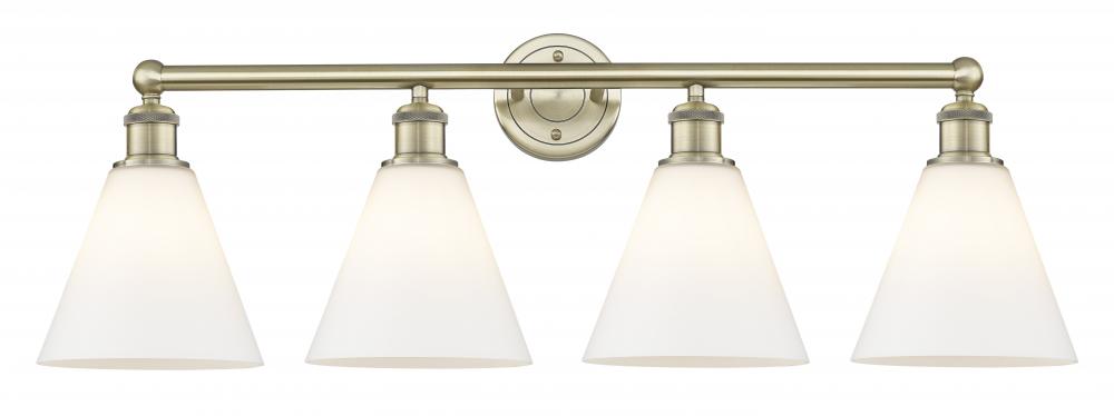 Berkshire - 4 Light - 35 inch - Antique Brass - Bath Vanity Light