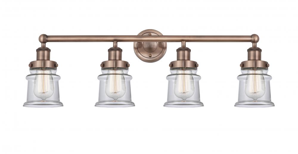 Canton - 4 Light - 32 inch - Antique Copper - Bath Vanity Light