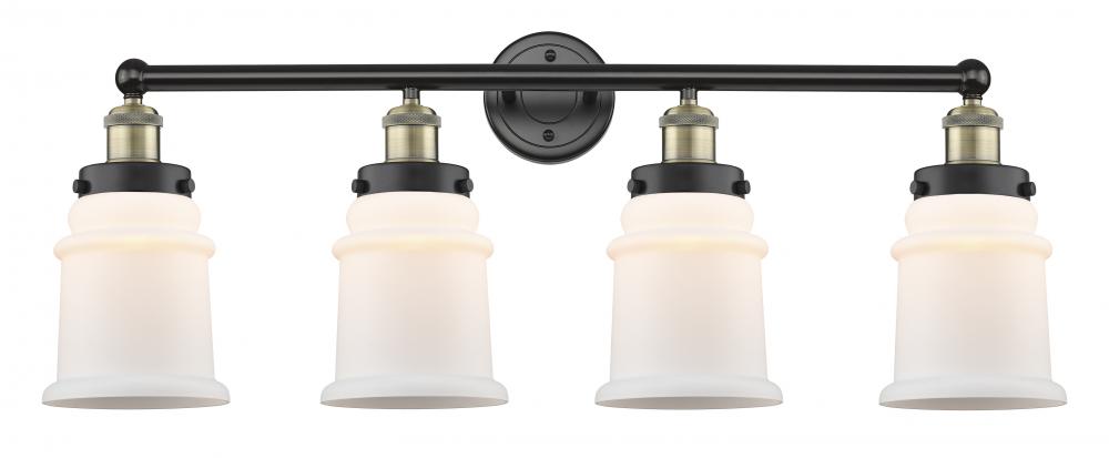 Canton - 4 Light - 33 inch - Black Antique Brass - Bath Vanity Light