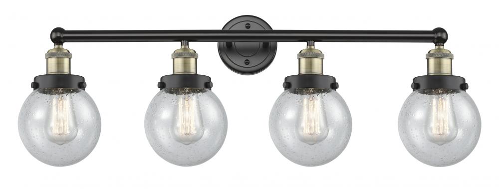 Beacon - 4 Light - 33 inch - Black Antique Brass - Bath Vanity Light