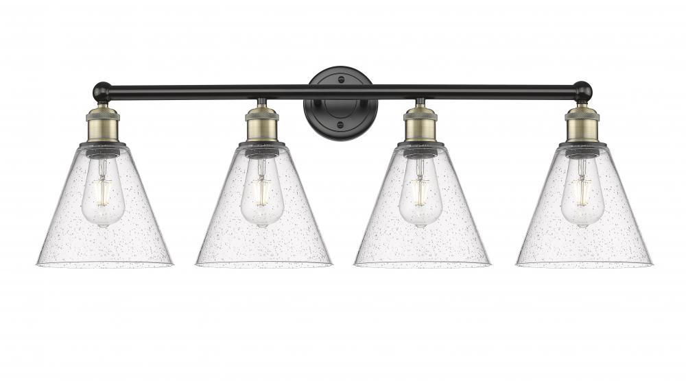 Berkshire - 4 Light - 35 inch - Black Antique Brass - Bath Vanity Light