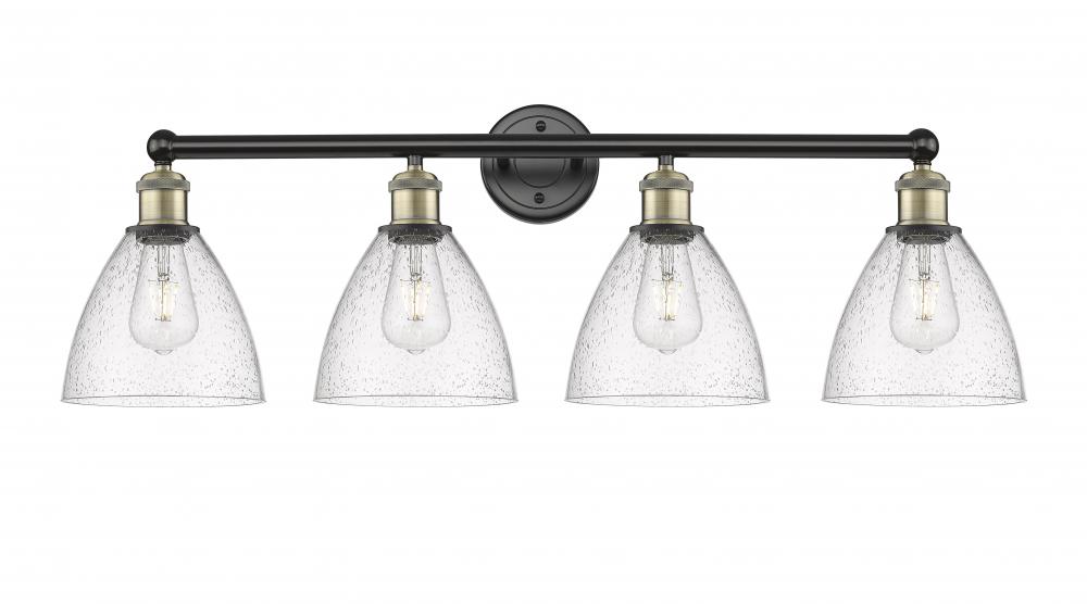 Bristol - 4 Light - 35 inch - Black Antique Brass - Bath Vanity Light