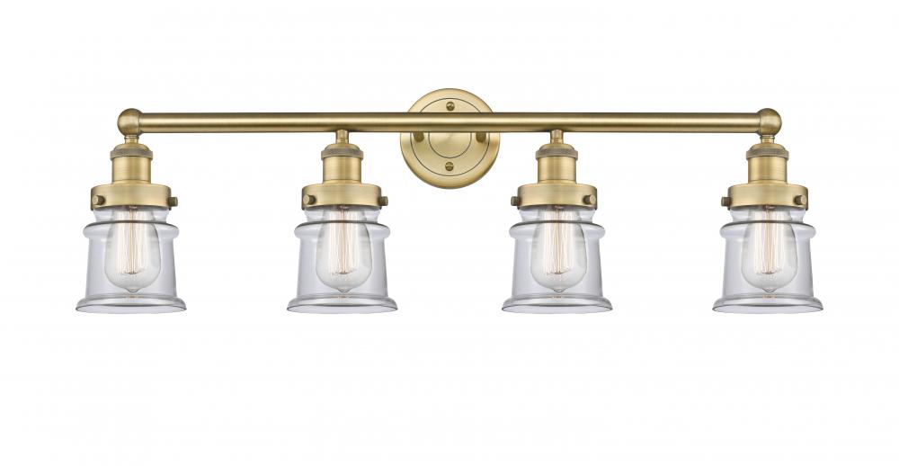 Canton - 4 Light - 32 inch - Brushed Brass - Bath Vanity Light