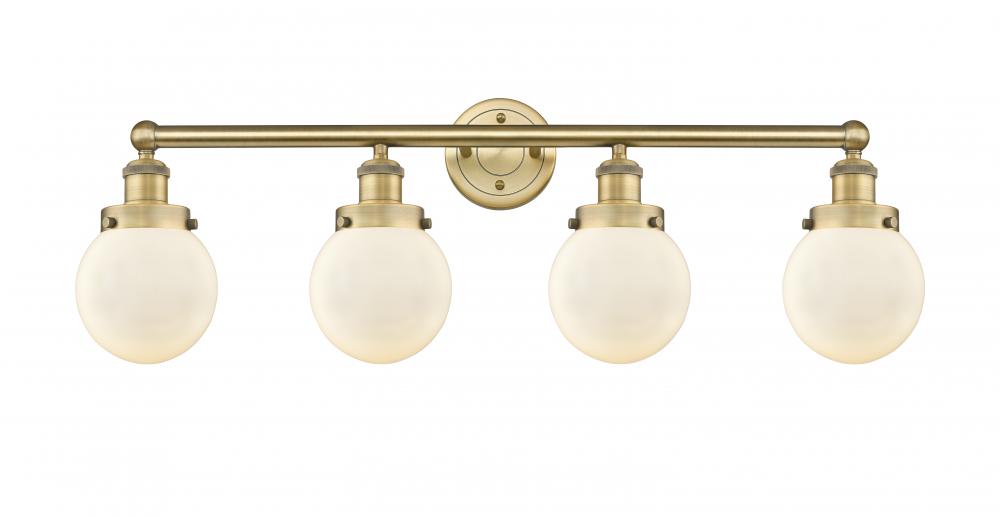 Beacon - 4 Light - 33 inch - Brushed Brass - Bath Vanity Light