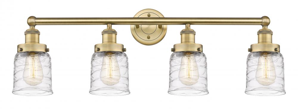 Bell - 4 Light - 32 inch - Brushed Brass - Bath Vanity Light