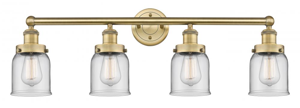 Bell - 4 Light - 32 inch - Brushed Brass - Bath Vanity Light