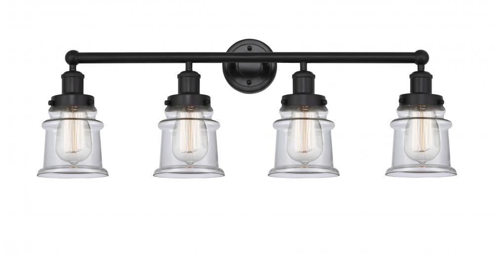 Canton - 4 Light - 32 inch - Matte Black - Bath Vanity Light