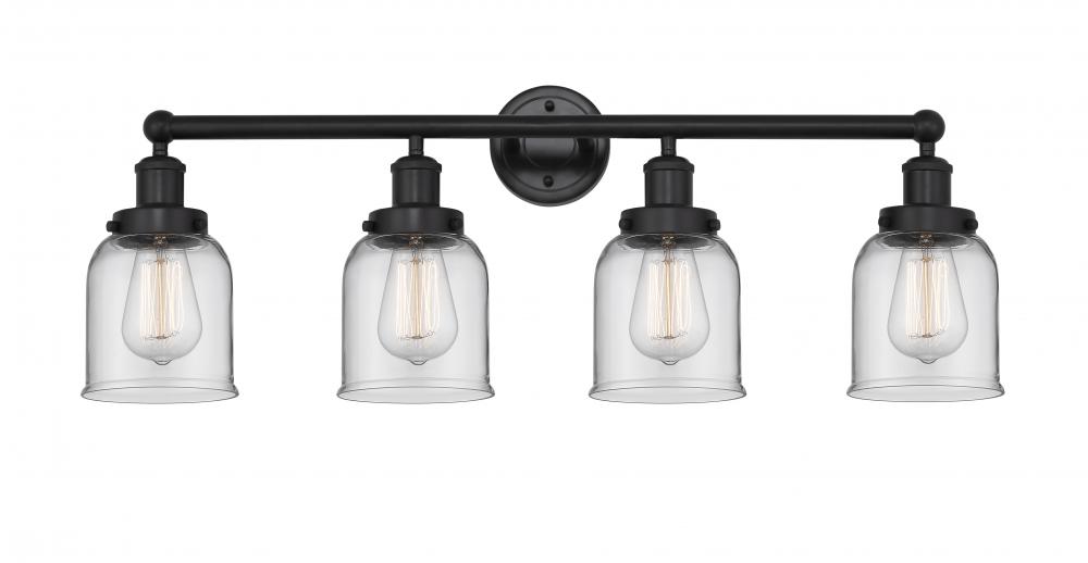 Bell - 4 Light - 32 inch - Matte Black - Bath Vanity Light