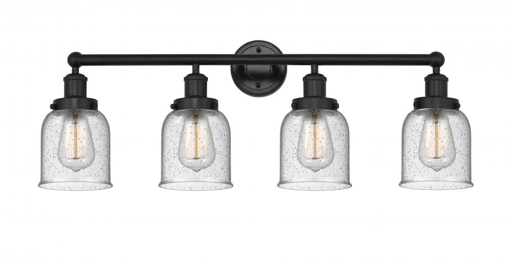 Bell - 4 Light - 32 inch - Matte Black - Bath Vanity Light