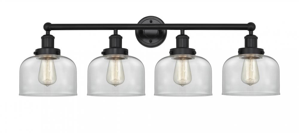 Bell - 4 Light - 35 inch - Matte Black - Bath Vanity Light