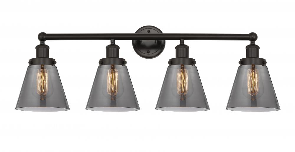 Cone - 4 Light - 33 inch - Oil Rubbed Bronze - Bath Vanity Light