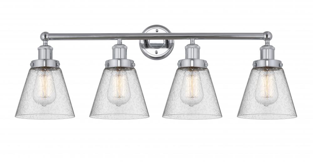 Cone - 4 Light - 33 inch - Polished Chrome - Bath Vanity Light