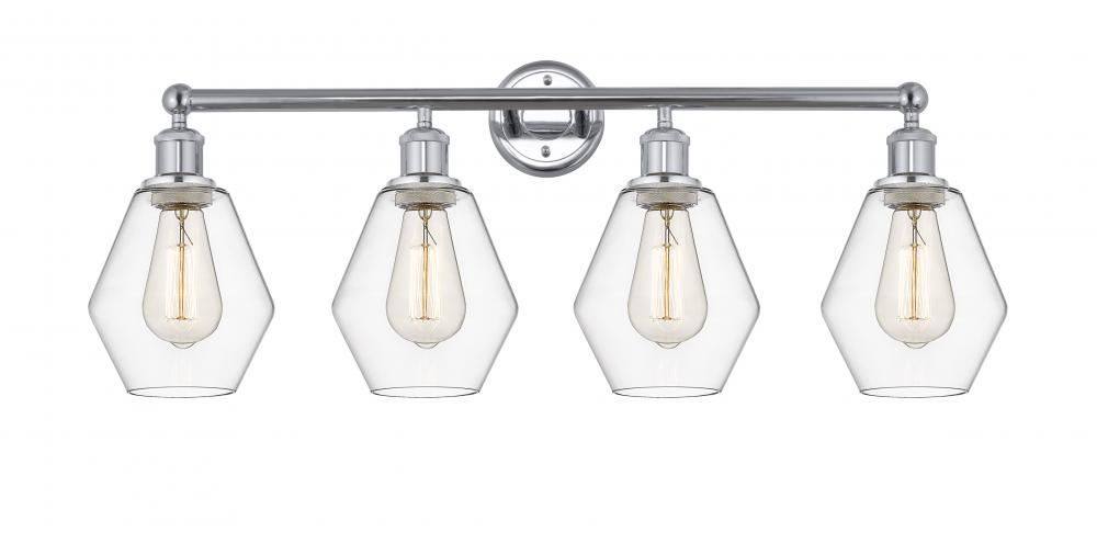 Cindyrella - 4 Light - 33 inch - Polished Chrome - Bath Vanity Light