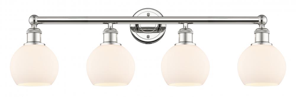 Athens - 4 Light - 33 inch - Polished Nickel - Bath Vanity Light