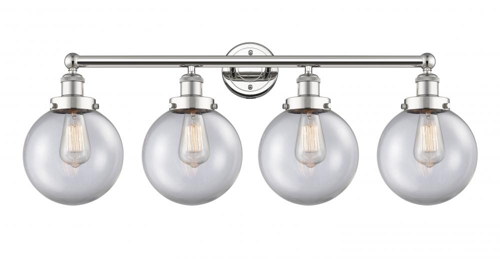 Beacon - 4 Light - 35 inch - Polished Nickel - Bath Vanity Light