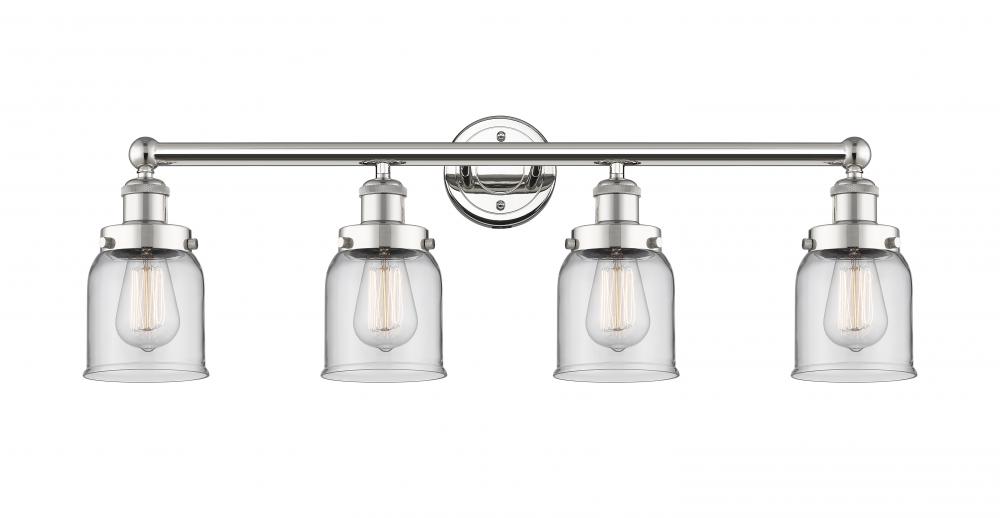 Bell - 4 Light - 32 inch - Polished Nickel - Bath Vanity Light