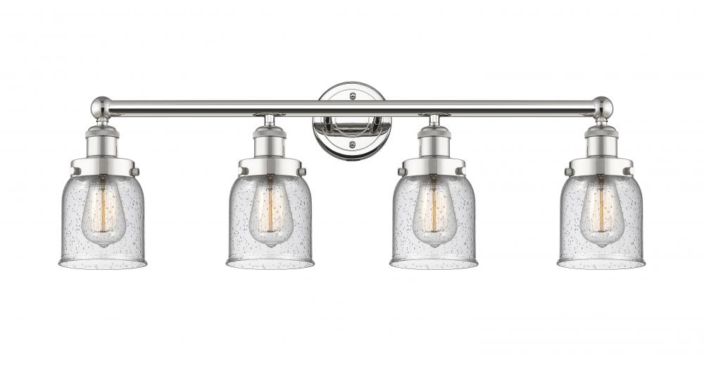 Bell - 4 Light - 32 inch - Polished Nickel - Bath Vanity Light