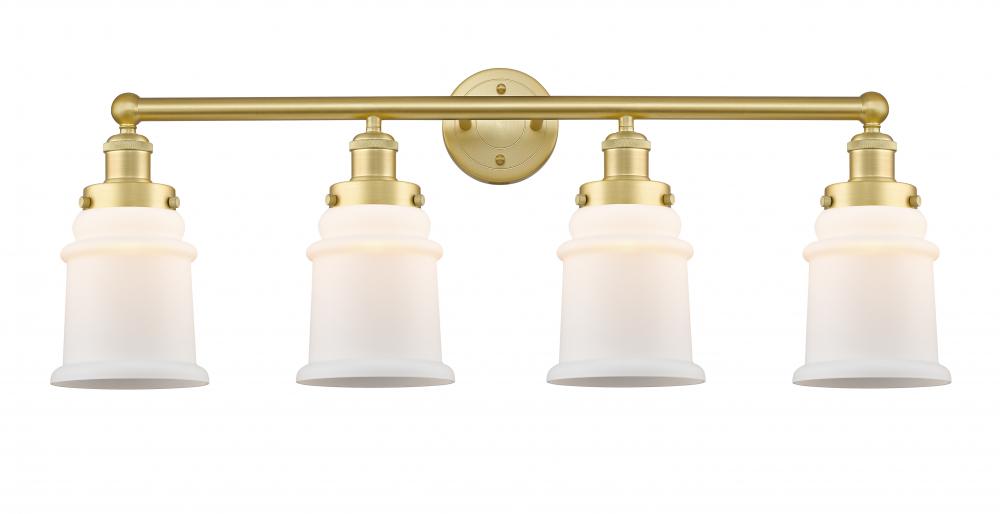 Canton - 4 Light - 33 inch - Satin Gold - Bath Vanity Light