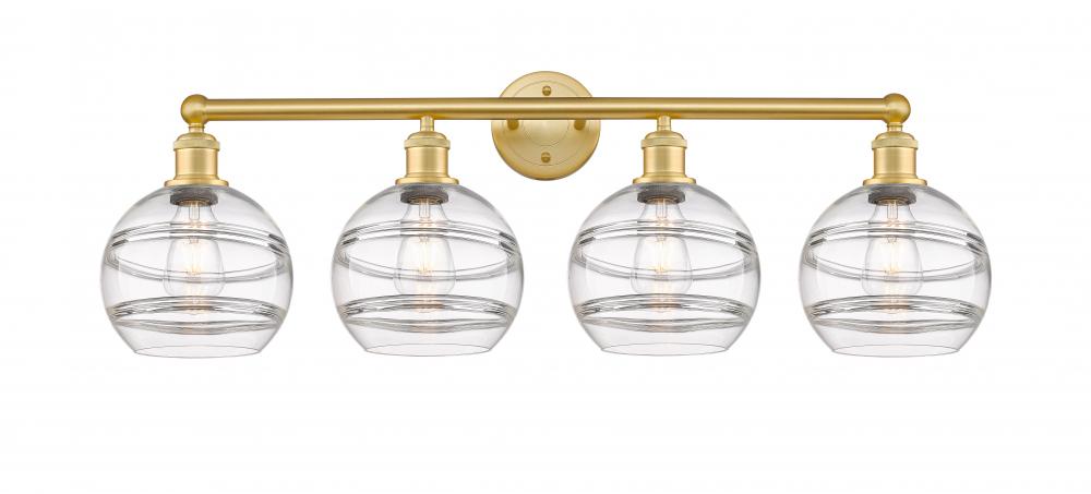 Rochester - 4 Light - 35 inch - Satin Gold - Bath Vanity Light