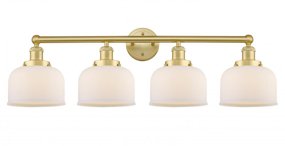 Bell - 4 Light - 35 inch - Satin Gold - Bath Vanity Light